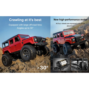 اسباب بازی ماشین کنترلی جیپ Land Rover Defender Truck مقیاس 1:14 دبل ای مدل 003-362 Double EE _اسباب بازی ماشین کنترلی